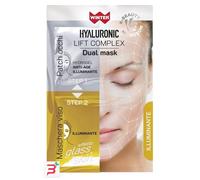 WINTER HYALURONIC LIFT COMPLEX DUAL MASK ILLUMINANTE PATCH OCCHI HYDROGEL + MASCHERA VISO GLASS SKIN