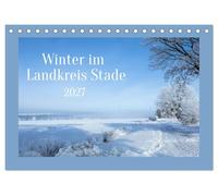 Winter im Landkreis Stade (Tischkalender 2027 DIN A5 quer), CALVENDO Monatskalender: Wunderschöne Winter Landschaft im Landkreis Stade