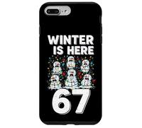 Winter Is Here 67 Pupazzi di neve che si sciolgono divertenti Natale Custodia per iPhone 7 Plus/8 Plus