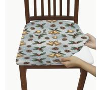 Winter Jingle Bells and Holly Christmas - Coprisedia per sala da pranzo, 4