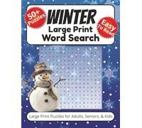 Winter Large Print Word Search Puzzle Book: 50+ Easy-to-Read Puzzles with Winter Words, Holiday Cheer, and Snowy Fun