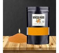 Winter Mood - Candela di cera profumata alla sabbia, aroma di arancia e cannella