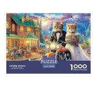 Winter Night CatsTitanic Jigsaw Puzzles for Adults Tackle The 1000-Piece (Advanced) Gauntlet of Impossible, Hard, And Difficult Challenging Puzzle Games - The Defining Gift Jigsaw Puzzles for Serious