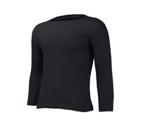 Winter Padded and Thickened Thermal Underwear Men's Large Size Can Be Worn Outside The Top of The Large Size Foreign Trade Solid Color T Shirt Bottoming Shirt Pionier Sweatshirt, Nero , XXL
