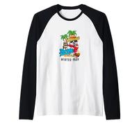 Winter Park Florida Beach Party Bulldog Vacanza Souvenir Maglia con Maniche Raglan