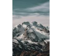 Winter Peaks: Snow-Capped Mountains: Majestic Mountain Landscape | Ideal For Adventure Seekers, Students, And Dreamers | College Ruled | Glossy Cover