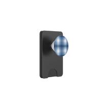 Winter Plaid Collection - Cozy Powder Blue Pattern PopSockets PopWallet per MagSafe