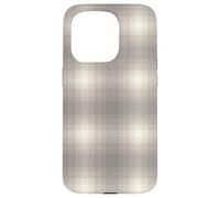 Winter Plaid Collection - Light Grey Print Pattern Custodia per iPhone 15 Pro
