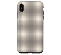 Winter Plaid Collection - Light Grey Print Pattern Custodia per iPhone XS Max