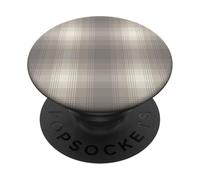 Winter Plaid Collection - Light Grey Print Pattern PopSockets PopGrip Adesivo