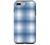 Winter Plaid Collection - Powder Blue Print Pattern Custodia per iPhone 7 Plus/8 Plus