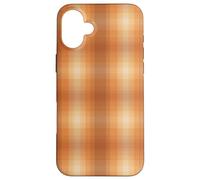 Winter Plaid Collection - Pumpkin Spice Pattern Custodia per iPhone 16 Plus