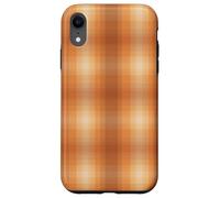 Winter Plaid Collection - Pumpkin Spice Pattern Custodia per iPhone XR