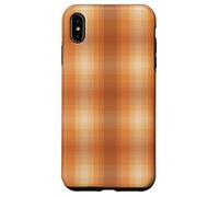 Winter Plaid Collection - Pumpkin Spice Pattern Custodia per iPhone XS Max