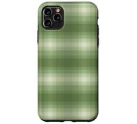 Winter Plaid - Moss Green Printed Flannel Pattern Custodia per iPhone 11 Pro Max