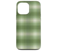 Winter Plaid - Moss Green Printed Flannel Pattern Custodia per iPhone 13 Pro Max