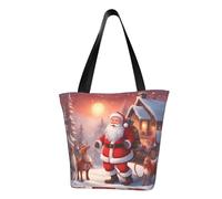 Winter Santa Claus Borsa a tracolla da donna, borsa a tracolla, borsa a tracolla da viaggio per lo shopping