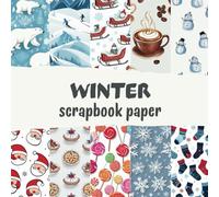 Winter Scrapbook Paper: Groovy 24 Designs, Double-Sided, Christmas Mood, Craft Paper, and More