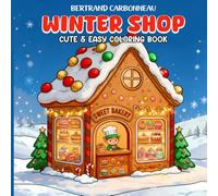 Winter Shop Corner Coloring Book Christmas Holiday For Adults And Teens