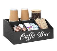 Winter Shore Organizer Caffe da Banco in Legno - Postazione Caffe Moderna per Ufficio - Angolo Caffe Cucina - Coffee Station per Pausa Caffè e Spuntini