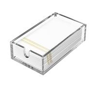 Winter Shore Porta Tovaglioli di Carta in Acrilico - Portatovaglioli da Tavola per Cucina, Sala da Pranzo, Bagno, Feste - Vassoio Trasparente per Asciugamani di Carta - 13,2 x 23,9 x 6,35 cm