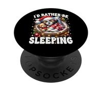 Winter Sleep Shih Tzu For Women Men Id Rather Be Sleeping PopSockets PopGrip Adesivo