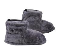 Winter Slippers, Temperature Adjustable Slippers, Soft Heating Booties, Heated House Shoes, Five Temperatures Cold Weather Adults Shoes with Timer for Working, Reading, Chatting
