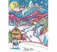 Winter Snow: Coloring Pages Featuring Winter Snow in Traditional, Mosaic, and Stained Glass Styles