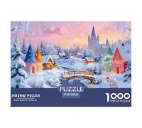 Winter Snowscape Puzzle Giochi 1000 Pezzi Per Gioco Familiare Arte Interesting Puzzle Adulti Idea Regalo Per 38x26cm/1000pcs