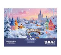 Winter Snowscape Puzzle Giochi 1000 Pezzi Regalo Per Amore E Amico Arte Interesting Puzzle Adulti Foto 70x50cm/1000pcs