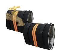 Winter Spigot Cover Set, 2 Piece Anti Freeze Hose Protector With Reflective