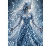 Winter Spirit Notebook - Fine Art Lined Journal for Nature Lovers: An Elegant Ice-Inspired Portrait Celebrating Stillness, Strength and Winter Beauty