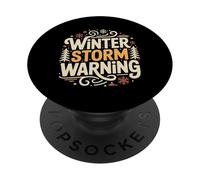 Winter Storm Warning Avviso meteorologico meteorologico |- PopSockets PopGrip Adesivo