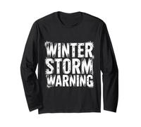 Winter Storm Warning Weather Meteorologist Alert |- Maglia a Manica