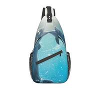 Winter the Dolphin Orange Red Phoenix Uomo Donna Sling Backpack Borsa multiuso da viaggio Daypack Borsa a tracolla antifurto