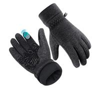 Winter Thermal Gloves | Waterproof Warm Ski Glove with Fleece Lining | Anti Slip Windproof Thickened Cold Weather Mittens for Cycling Driving Climbing Hiking Camping Fishing Outdoor Travel