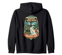 Winter Trail Miles Ciaspole Escursione Sentiero Inverno Felpa con Cappuccio