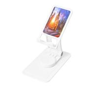 Winter Under The Sunshine - Supporto da scrivania regolabile per iPhone e tutti i telefoni, rotazione a 360°, pieghevole integrato, base quadrata