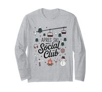 Winter Vibes A pres Ski Social Club Sci Sci Festa Neve Maglia a Manica