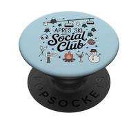 Winter Vibes A pres Ski Social Club Sci Sci Festa Neve PopSockets PopGrip Adesivo