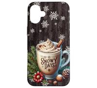 Winter Vibes For Snowy Days And Xmas Aesthetic Snowflake Custodia per iPhone 16 Plus