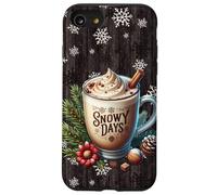 Winter Vibes For Snowy Days And Xmas Aesthetic Snowflake Custodia per iPhone SE (2020) / 7/8