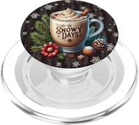 Winter Vibes For Snowy Days And Xmas Aesthetic Snowflake PopSockets PopGrip per MagSafe