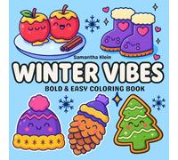 Winter Vibes: Super Bold & Extra Easy Coloring Book Featuring Fun Wintertime Motives