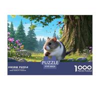 Winter White Russian Dwarf Hamster 1000 Piece Jigsaw Puzzle For Adults Family Challenge Toys Stress Relief Puzzle Exercise The Memory of The Brain for The Whole Family, Gifts for Women, Gifts for Men