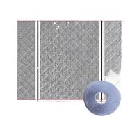 Winter White Thick Cotton Curtains, Windproof, Cold Proof, Light Blocking, Waterproof, Fully Sealed Windows For Household Use(Width150cm,Hight80CM)