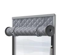 Winter Window Cover, 3-Layer Cotton Windproof Window Insulation for Home with Adhesive Strap and Thumbtacks, Bedroom Living Room Kitchen Basement Garage Indoor Patio Doors Office Apartment Energy