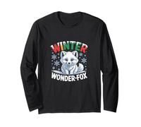 Winter Wonder-Fox Divertente Gioco di Parole di Natale Volpe Maglia a Manica