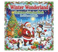 Winter Wonderland Christmas Coloring Book for Kids and Adults