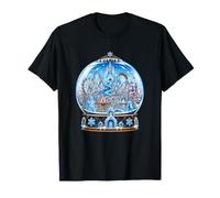 Winter Wonderland Christmas Snow Globe, Scena del Parco a Tema Maglietta